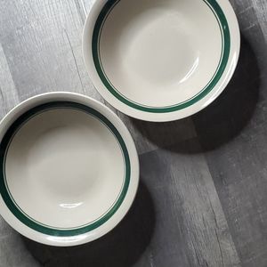 Two ceramic dining bowls